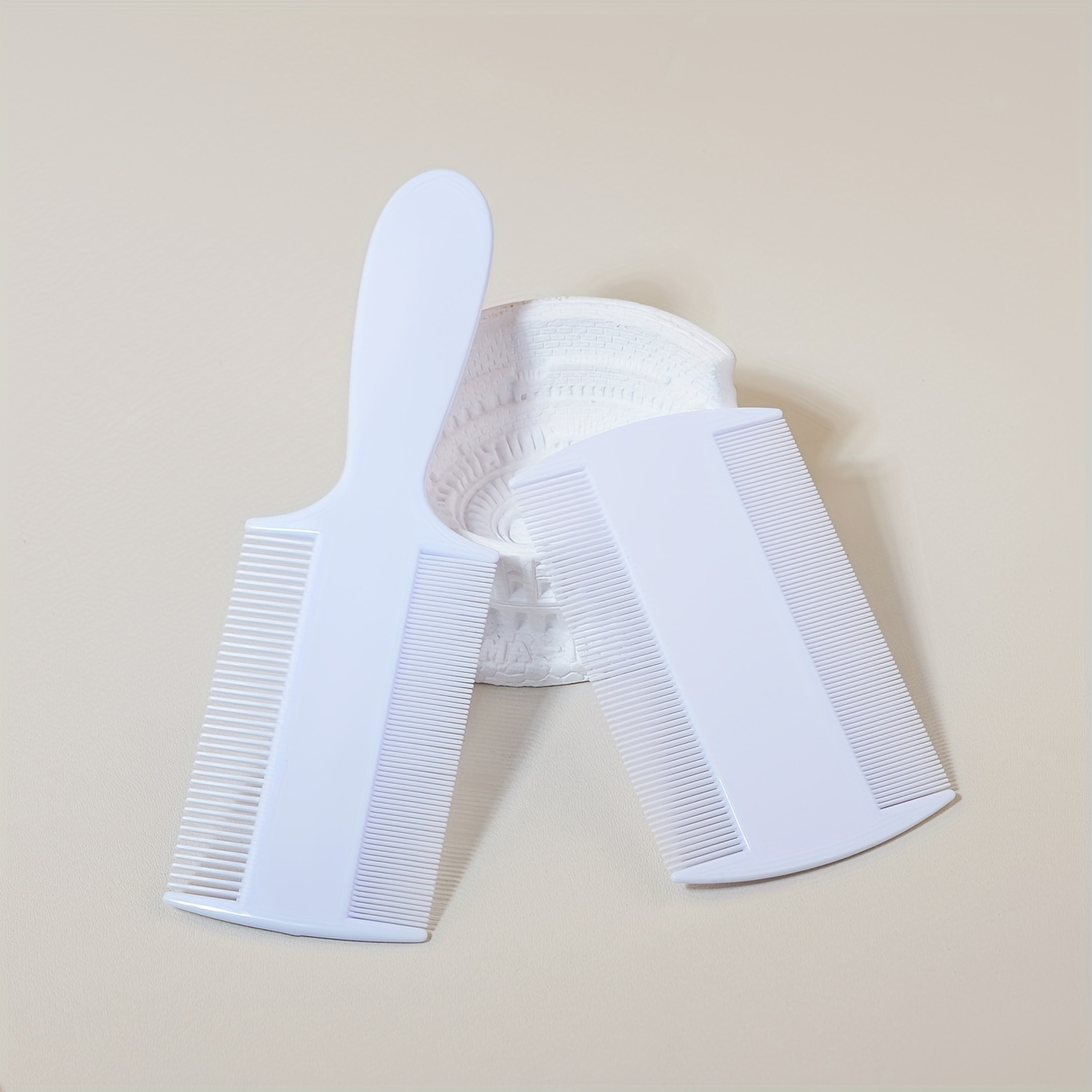 2pcs Retro Comb Suitable For , Double-sided Ultra-dense Teeth With Handle & Plastic Comb For Nits, Removal, For,, Travel - For &