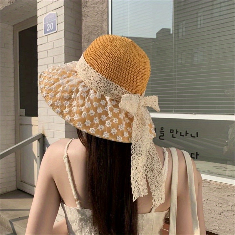 cappello spiaggia paglia e Temu Italy