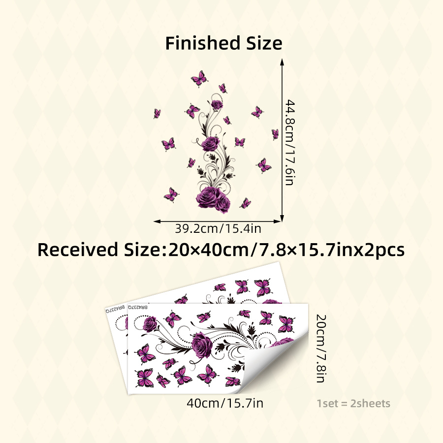 2 Sheets Of Decorative Glass Stickers Featuring A And , Suitable For Wall Decals In Bathrooms, Living Rooms, And Bedrooms. Removable Wall Stickers Are Perfect For Home Decoration