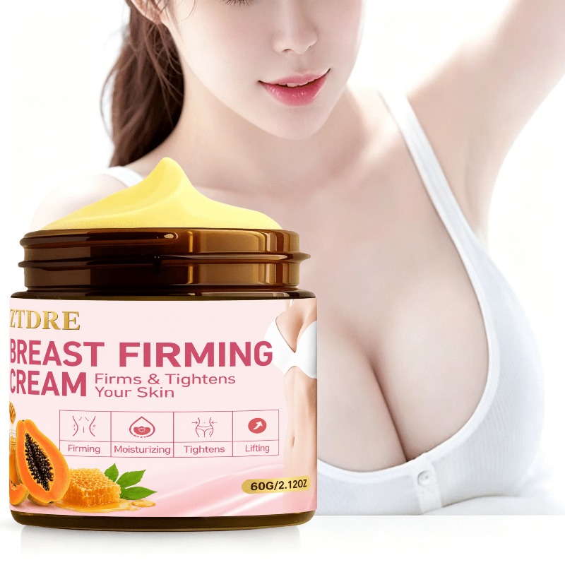 Breast Care Cream, Women'S Cream - Firms Breast Skin, Contains Collagen, Shea Butter, Vitamin E, Honey - Suitable for All Skin Types, Fresh Fragrance Nourishes Delicate Breast Skin, Deeply Moisturizes And Firms Skin