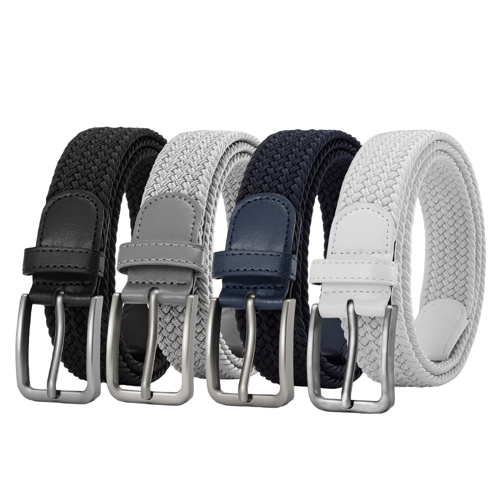 1767 Stwees Woven Stretch Braided Elastic Belt For Casual Jeans, Golf Braided Canvas Elastic Belt for Men and Women Stretch Woven  main image 4