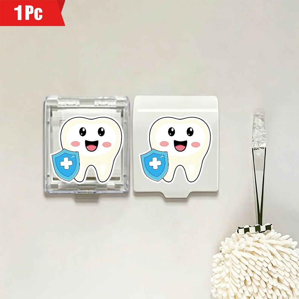 Cute Tooth with Blue Shield Plastic Socket Cover