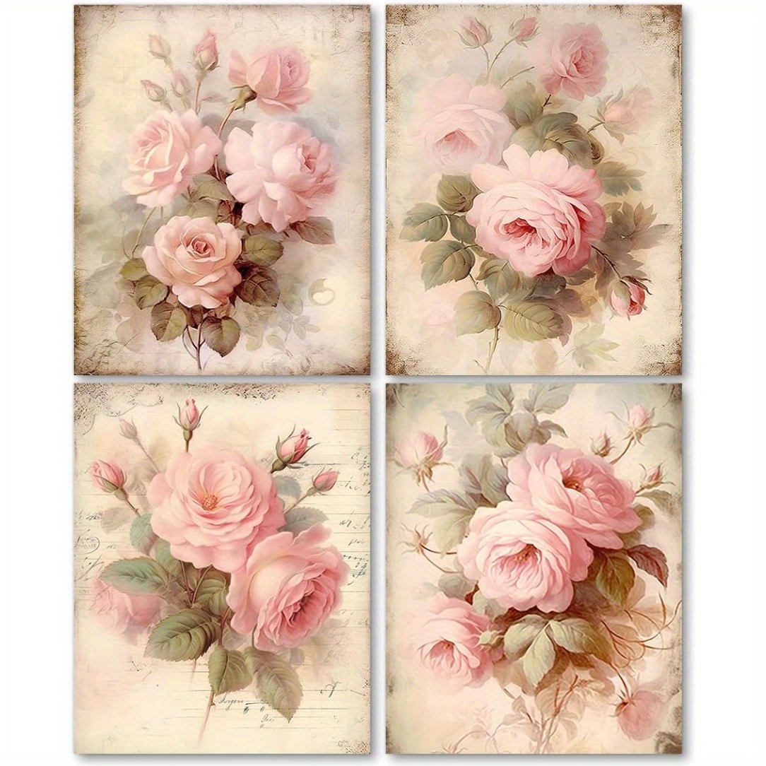 rose wall art sold on Temu United States
