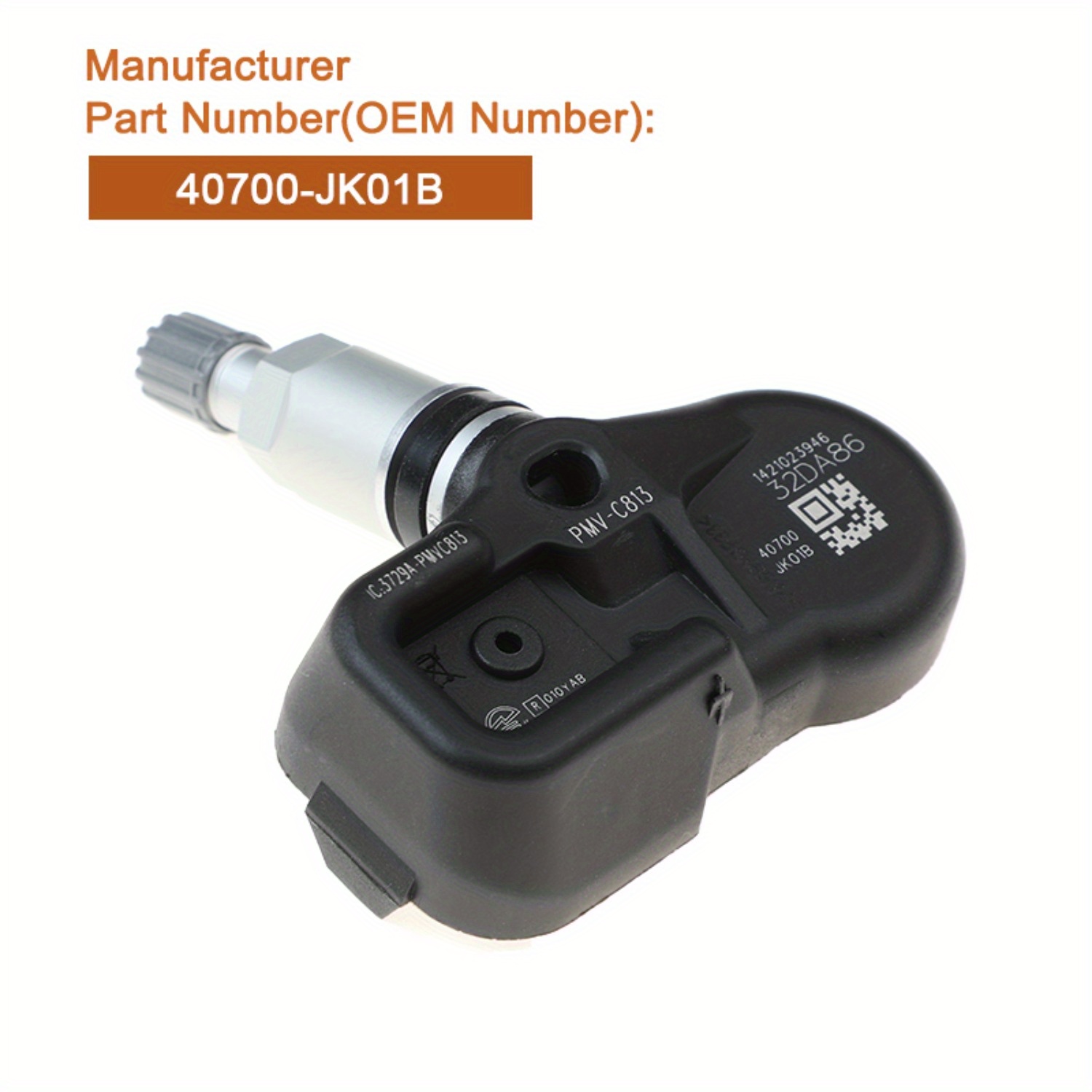 Nissan Infiniti 315MHz TPMS Sensor 40700-JK01B Set, 4 Pack product and fitment detail image 3