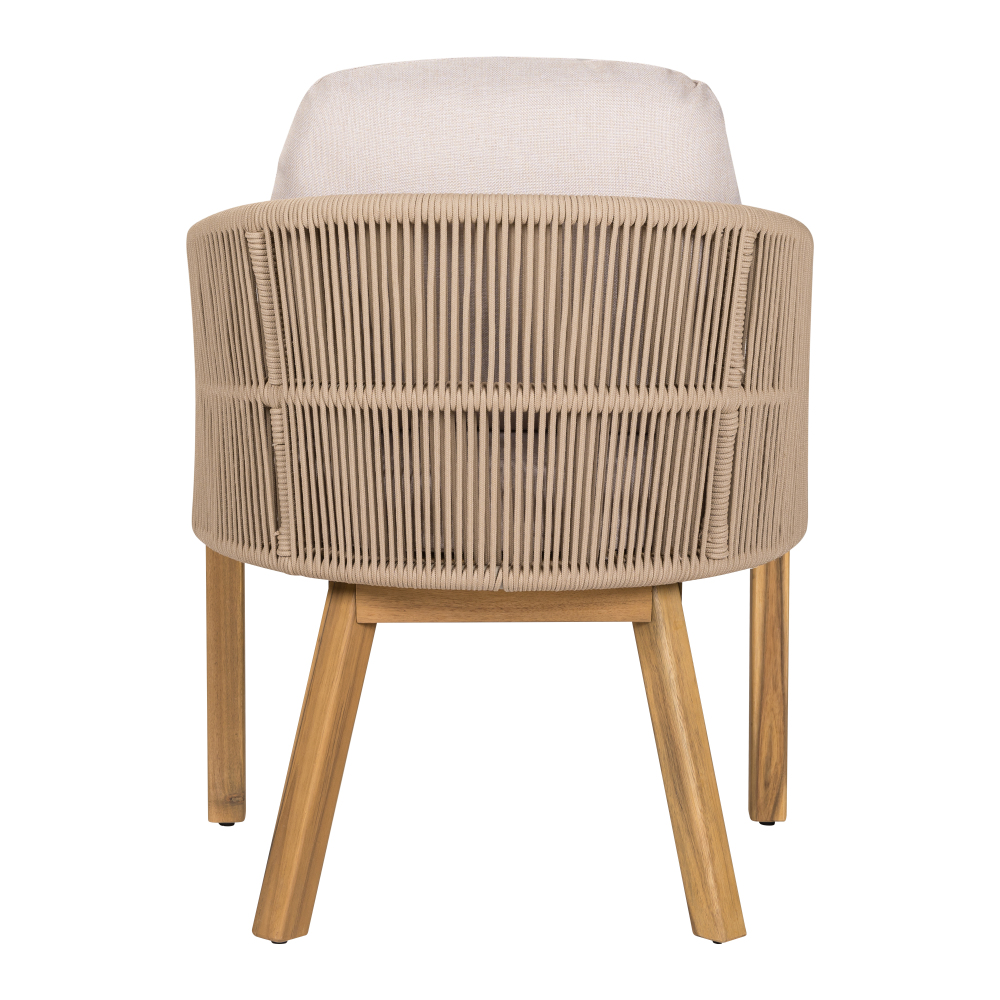 Courtyard Dining Chairs (2pcs Set) Soft Padded Seats Can Be Used As Dining Chairs Or Leisure Chairs With Detachable Cushions Suitable For Various Spatial Environments