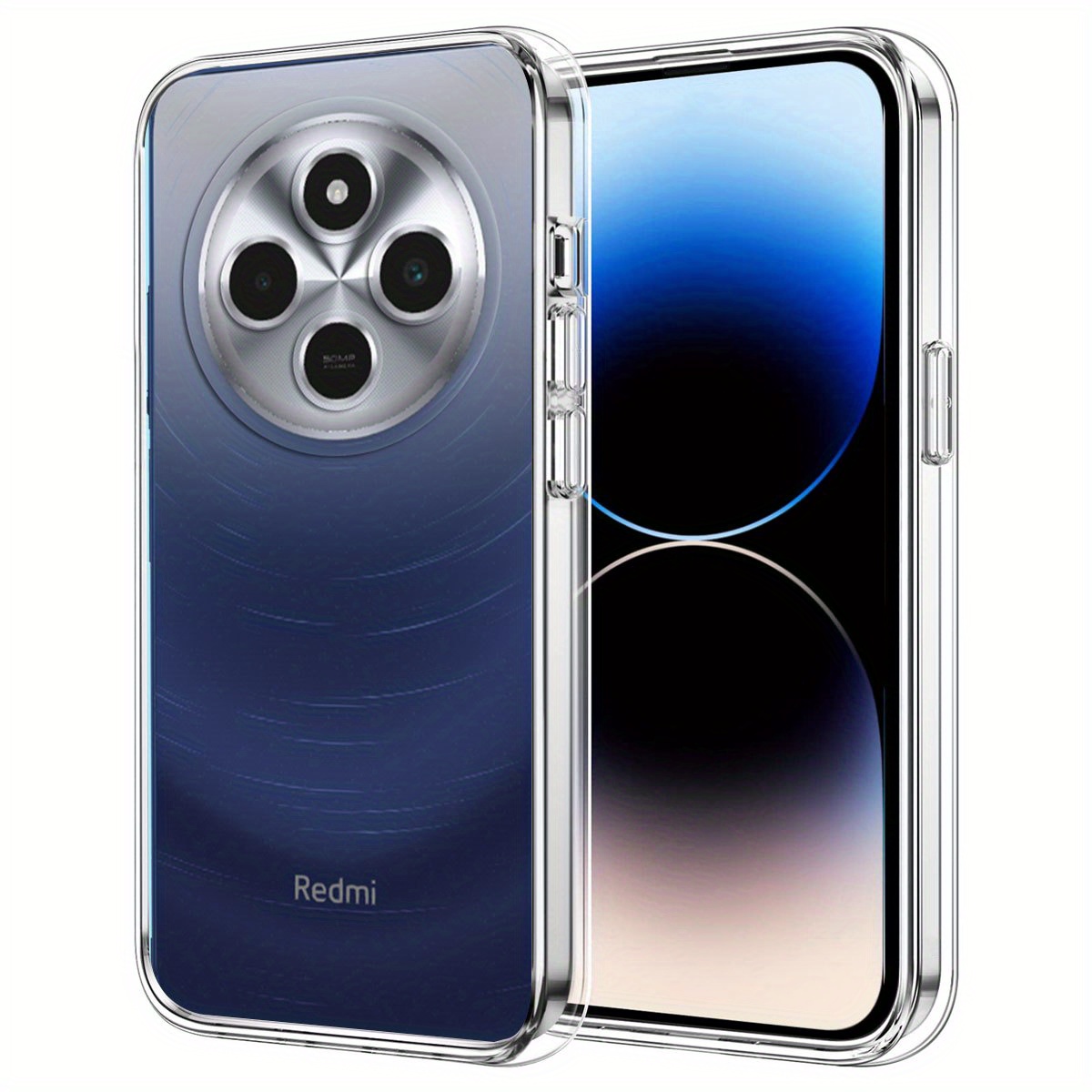 TEMU para Teléfono - Esta adecuada para el smartphone Redmi 14C 4G, de TPU de calidad que es a prueba de golpes, resistente a los arañazos, flexible,