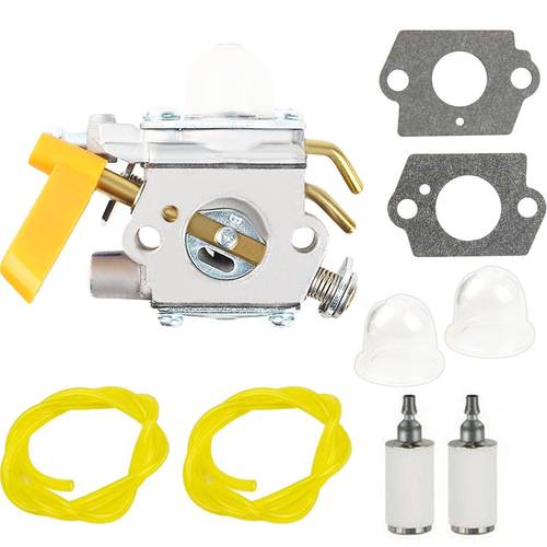 1x carburetor replacement for ry 28100 28101 28121 28120 28140 28141 308054077 more metal carb with 2 gaskets 2 primer bulbs filters lines compatible with 25cc 30cc gas powered trimmer brushcutter edger blower pruner outdoor equipment repair garden maintenance tools functional design durable construction