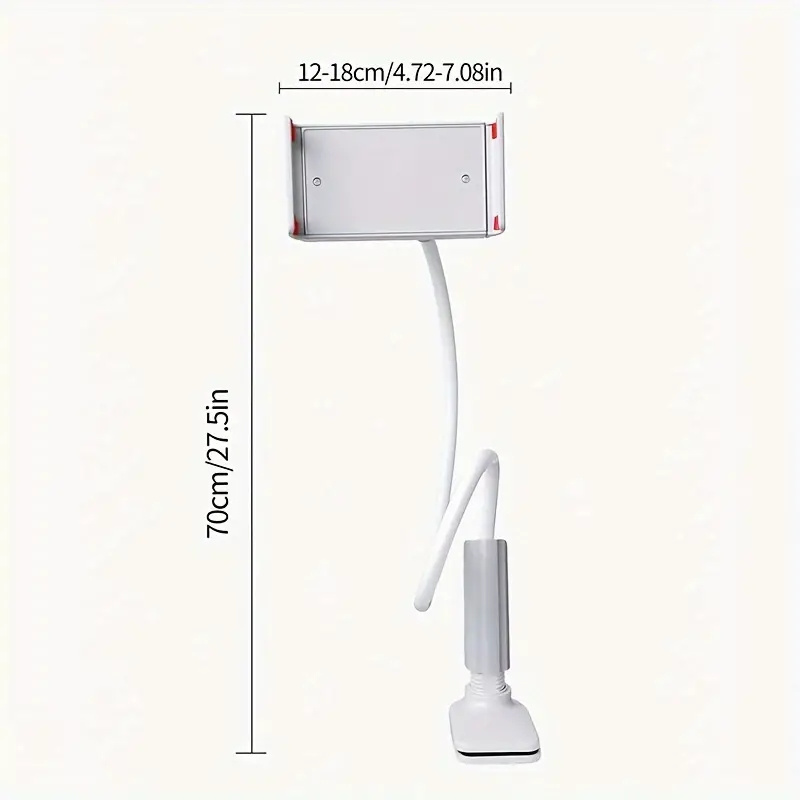 2pcs Bedside Phone Holder - Mobile Phone, Tablet Desktop Stand, Flexible Wrapped Arm, 360 Degree Adjustable Clamp, Phone Holder, Lazy Holder, Flexible Long Arm Clamp Mount, Convenient, Lightweight, Multiple Folding.
