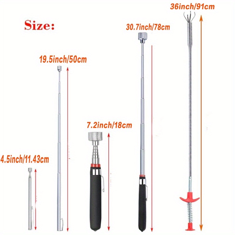 Flexible agnetic Pickup Tool, agnet Stick with 50 c Flexible