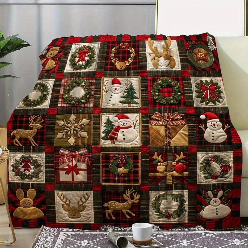 

-ready, Christmas Blanket - , Snowman & | , | For , Bed, &