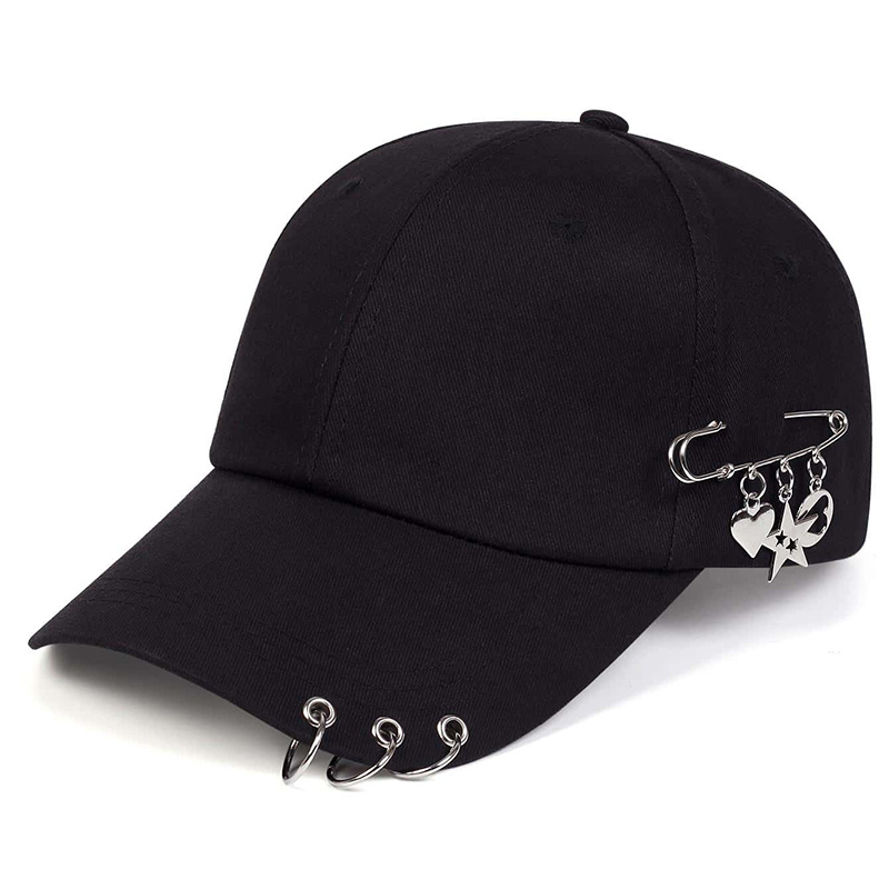 TEMU Gorra de béisbol para hombre con anillo de estrella de hierro, gorra deportiva para exteriores, gorra casual de moda ajustable, adecuada para