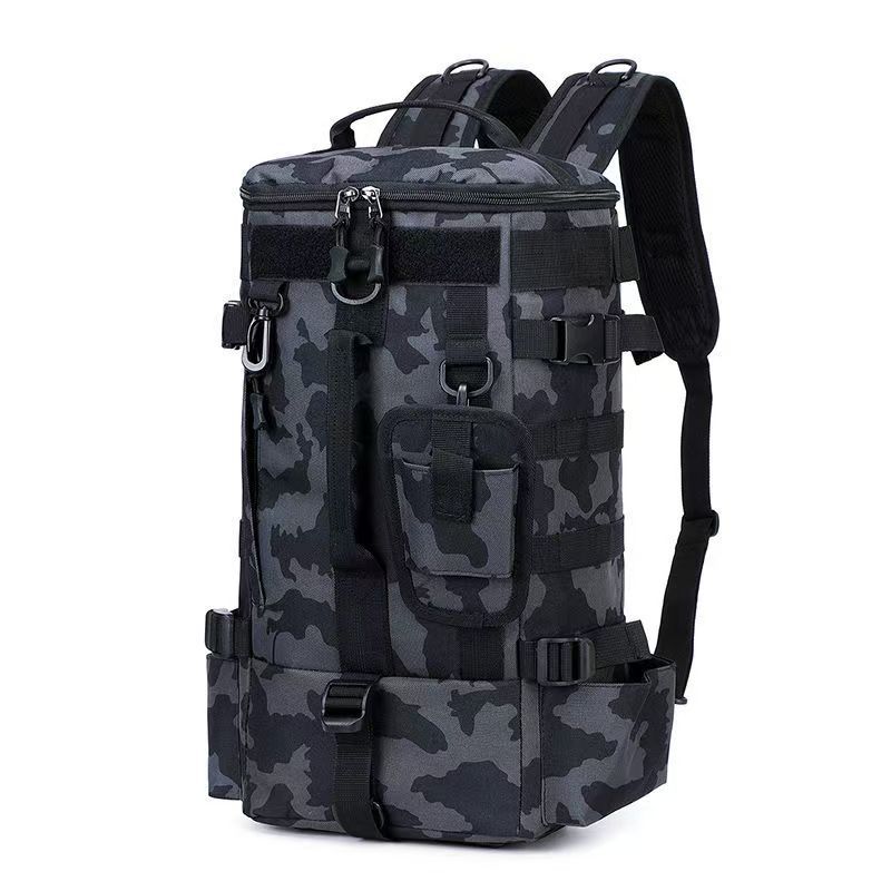 Outdoor Men's Backpack Multi-use Large Capacity Single Shoulder Handheld Travel Bag Fishing Rod Insert Lure Bag