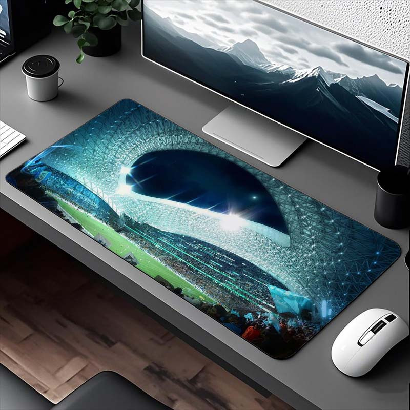 TEMU 1pc Tapis de Souris Imprimé Thème - Tapis de Extra Large HD avec Surface Antidérapante en Caoutchouc Naturel, Tapis de Bureau pour Ordinateur