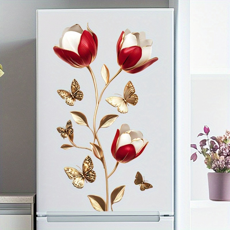 TEMU 1pc White And Wall Sticker, Decorate The Bedroom And Living Room, Create An Background Decorative Wall Sticker, Pvc Self-adhesive, Suitable For Decoration In Refrigerators, Windows, Etc., Smooth