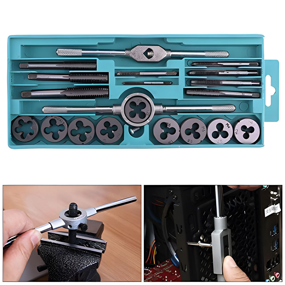 Image of Thread Set 20pcs Hss Threaded Drill Cutter Set M3-m12 Meters