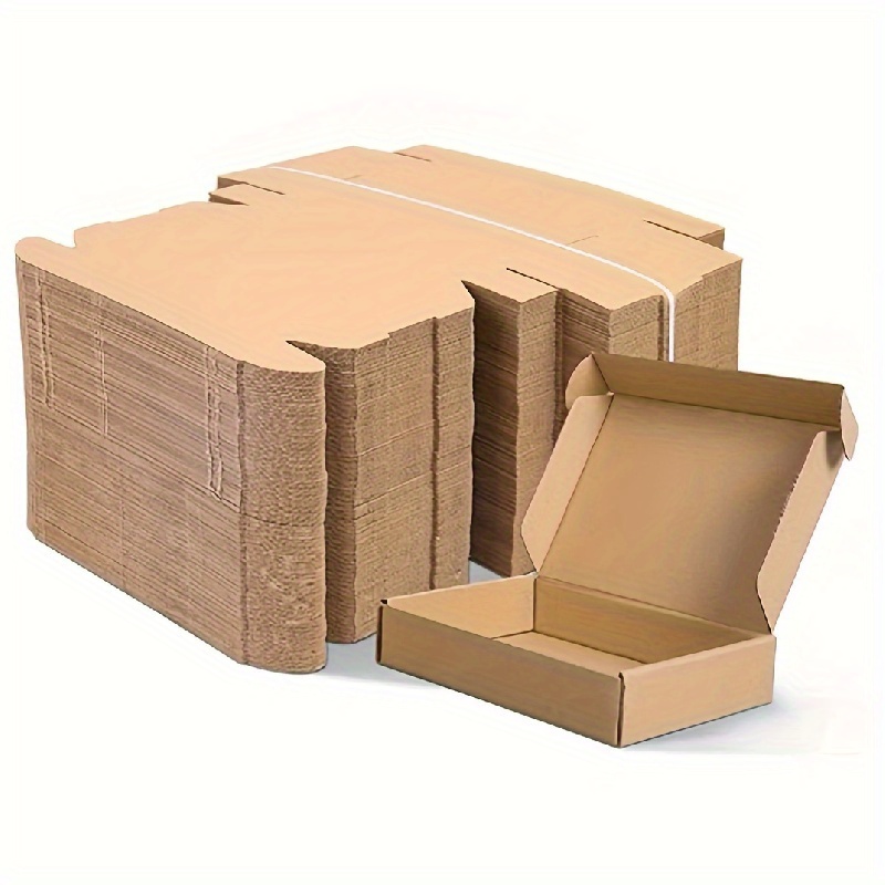 

10/50pcs Kraft Gift Boxes, Corrugated Mailers, For , Art Supplies, 's Day & Wedding Decorations