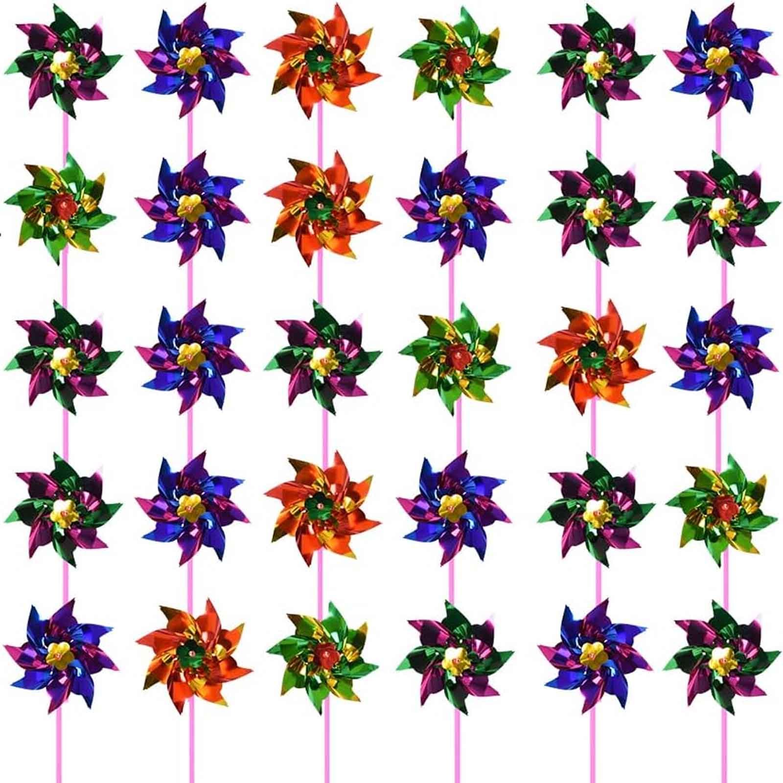 TEMU 30pcs Diy Windmills - Spinners Suitable For, Outdoor Pinwheels For, Parties, Activities & Wind- Decorations