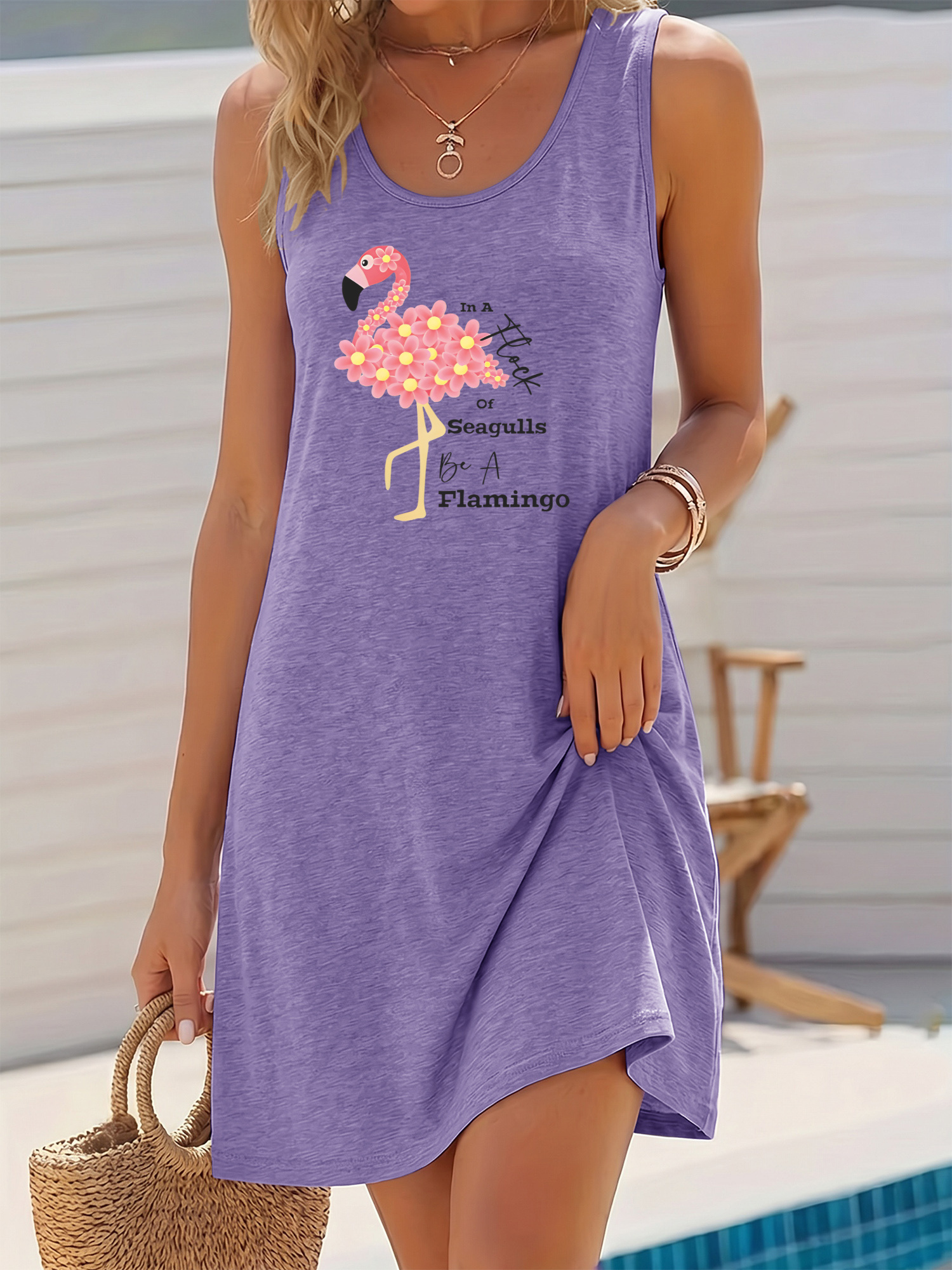 flamingo dress women sold on Temu United States