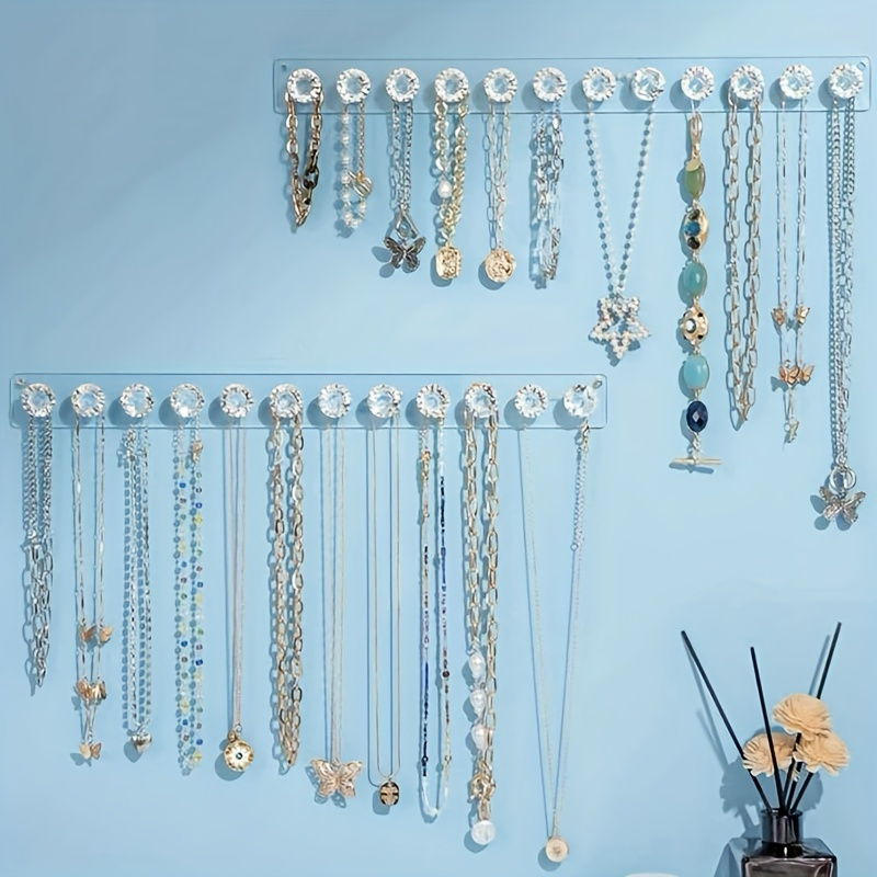

1pc -mounted Jewelry Organizer - Display For Necklaces, Pendants & - Decorative