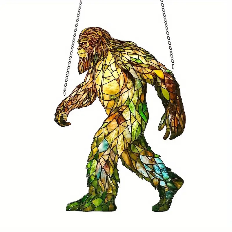 TEMU Attrape-Soleil Bigfoot en Acrylique 2D Plat, 1 Pièce, Décoration Murale, , Décoration pour Cave d'Homme, Décoration , Usage Extérieur, Jardin,