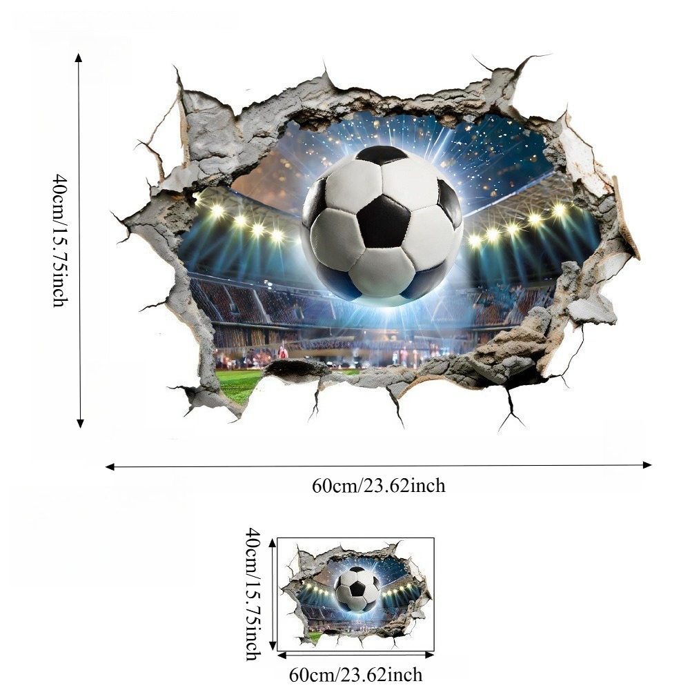 Image of Celebration Atmosphere Of The Broken Hole Venue, 2d Self-adhesive Wall Stickers For Dormitory And Bedroom, Fan Room Wall Decoration Posters, Easy To Apply Without Glue