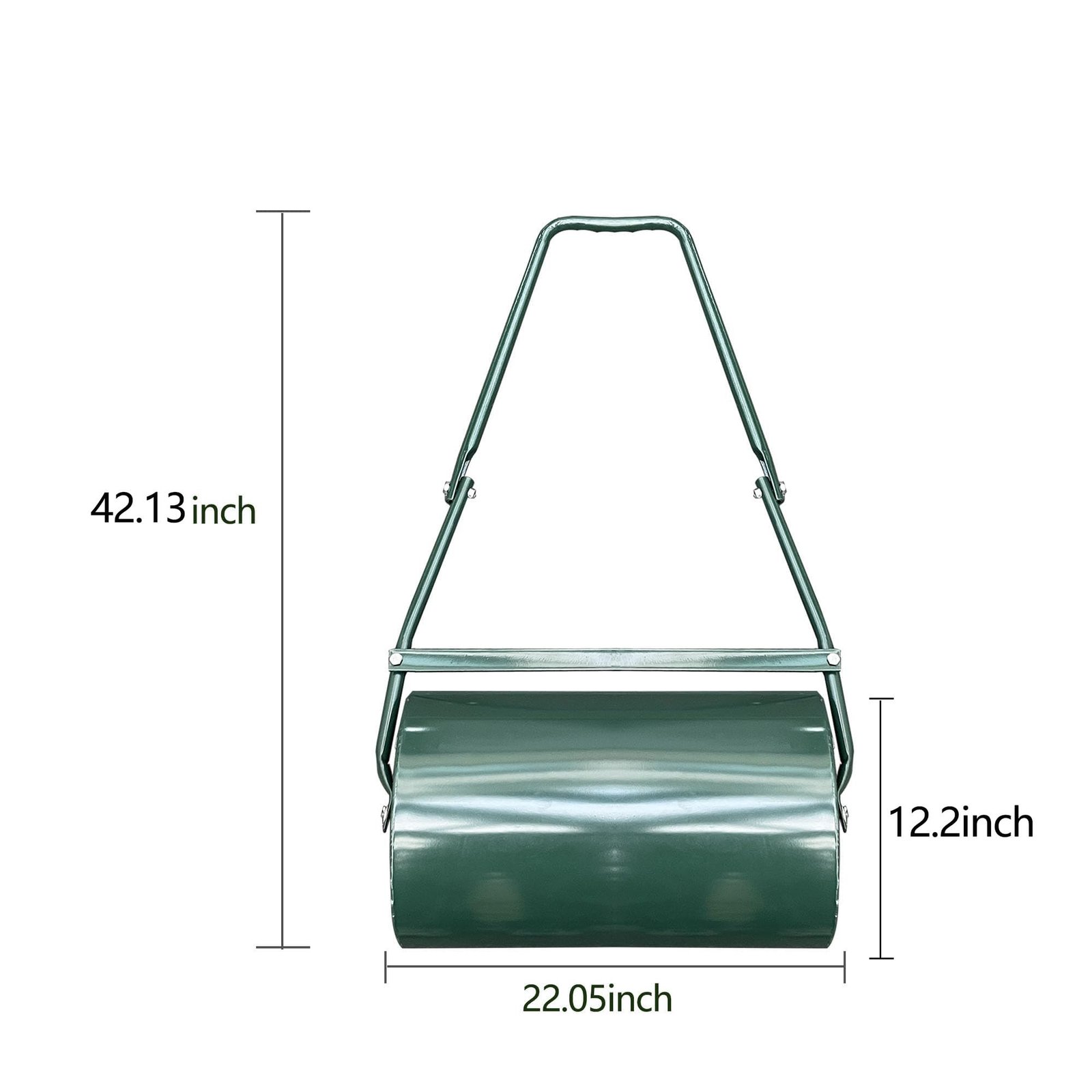 Image of Steel Lawn Roller For Yard Leveling Tow Behind Or Sand Fill With U Handle Ideal For Seeding Sod And Soil Preparation Home Garden Maintenance Essential