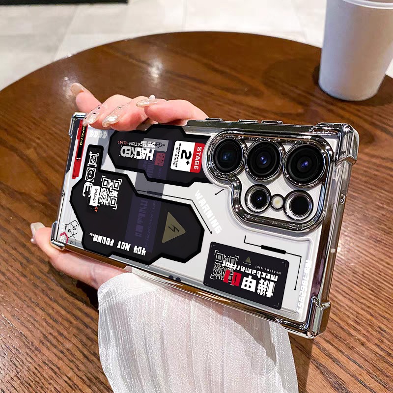 Phone Case: Innovative Phone Case Designed With A Circuit Board, Compatible For Galaxy S25 S24 S23 S22 Fe 4g 5g, Shock Resistance And A Transparent, Flexible Design
