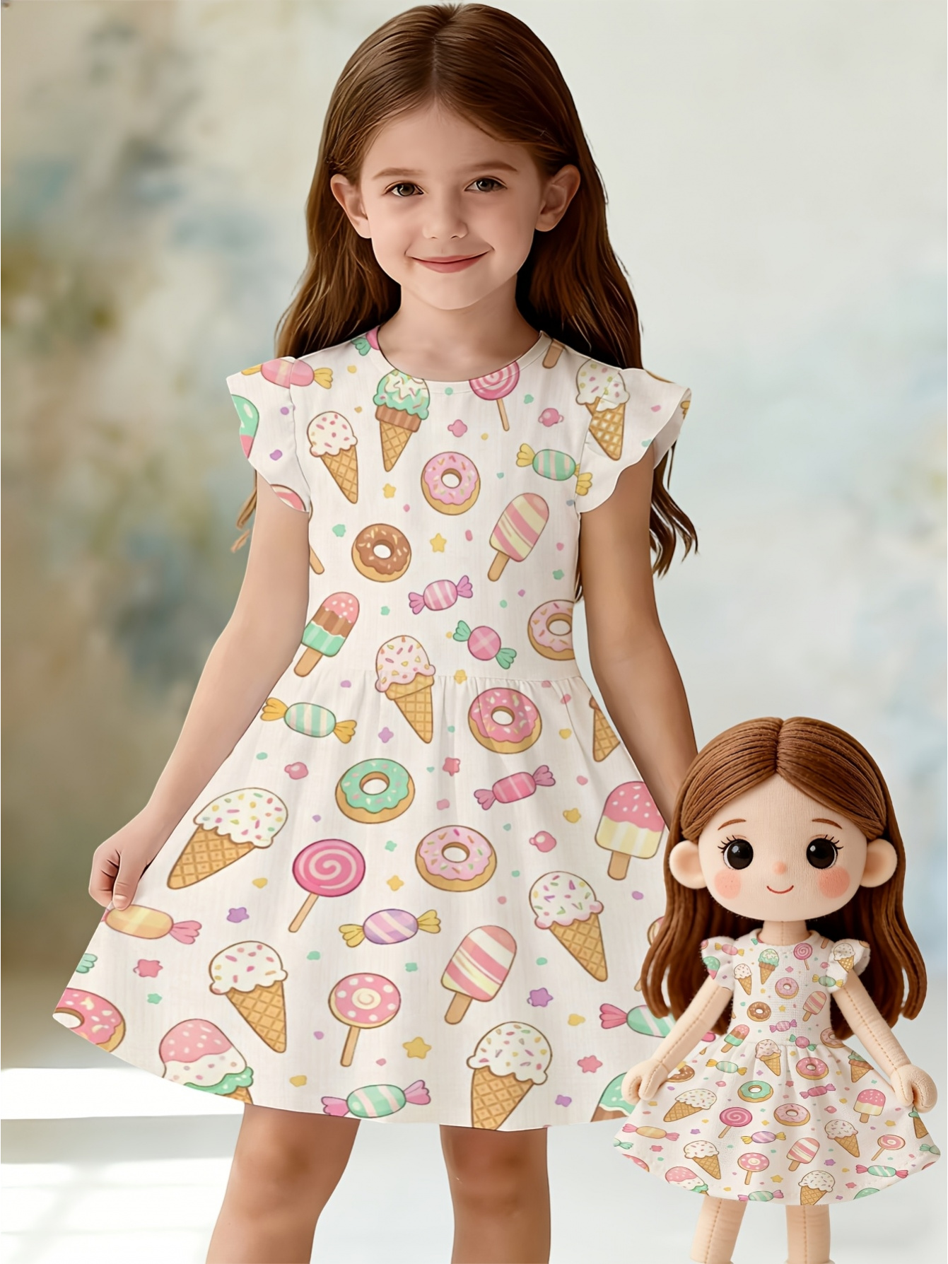 ice cream dress girls sold on Temu United States