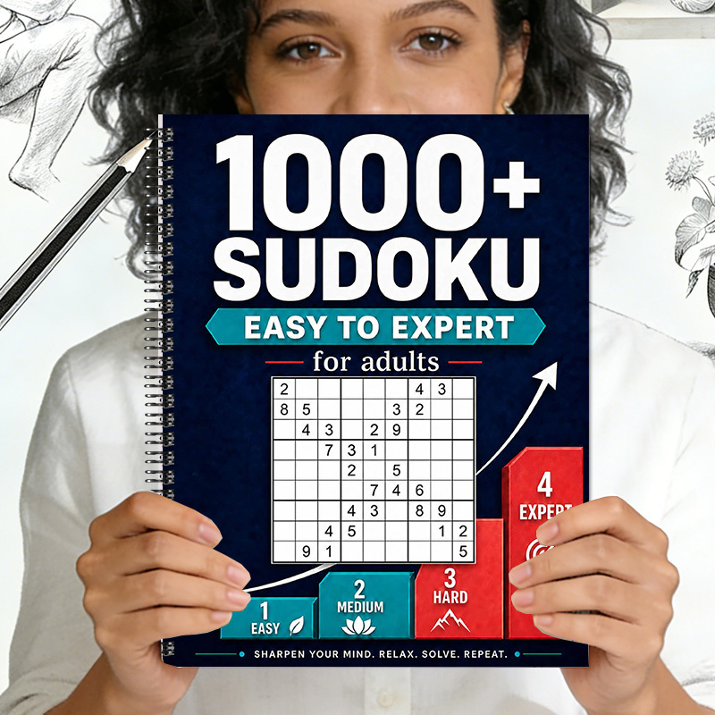 TEMU Sudoku Facile pour les Personnes Âgées : Jeu de Puzzle à , Améliore la Mémoire Mentale, Maintient une Mentalité Positive - Le Livre de Puzzle