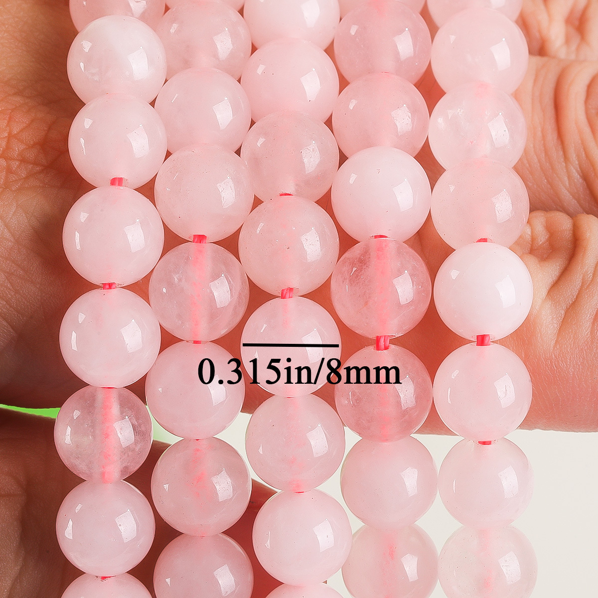 TEMU 25pcs Quartz Loose Beads, 1 Strand Round Polished Beads 6-10mm, Natural Stone With Golden-brown Stripes& Black Spots, Bohemian Style For Diy