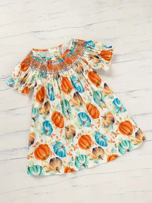autumn girls' long sleeve dress with leaf, pumpkin, and print | Free Shipping On Items Shipped From Temu | Temu autumn girls' long sleeve dress with leaf, pumpkin, and print | Free Shipping On Items Shipped From Temu | Temu