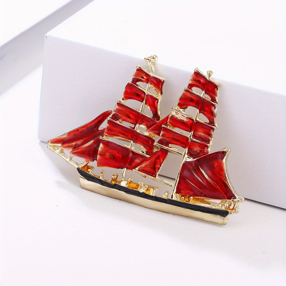 Sailboat Brooch, Fashionable Accessory, Smooth Sailing With Beautiful Symbolism Brooch, Accessory, Perfect Gift