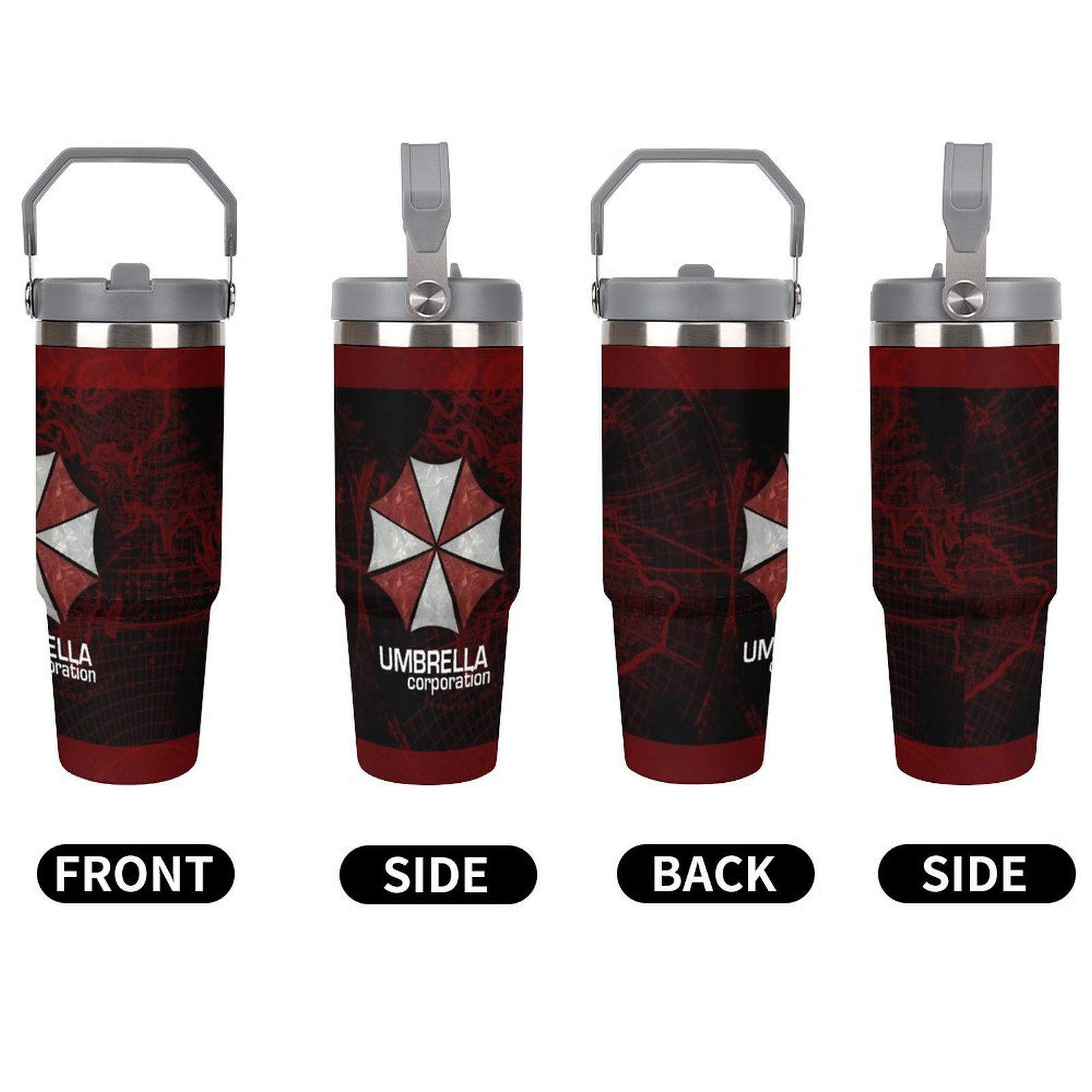 

30oz Insulated Stainless Steel With Design - Thermal Cold Beverage Holder, 304 Stainless Steel, Christmas Theme, Unique Outdoor Drinkware & Gift Idea