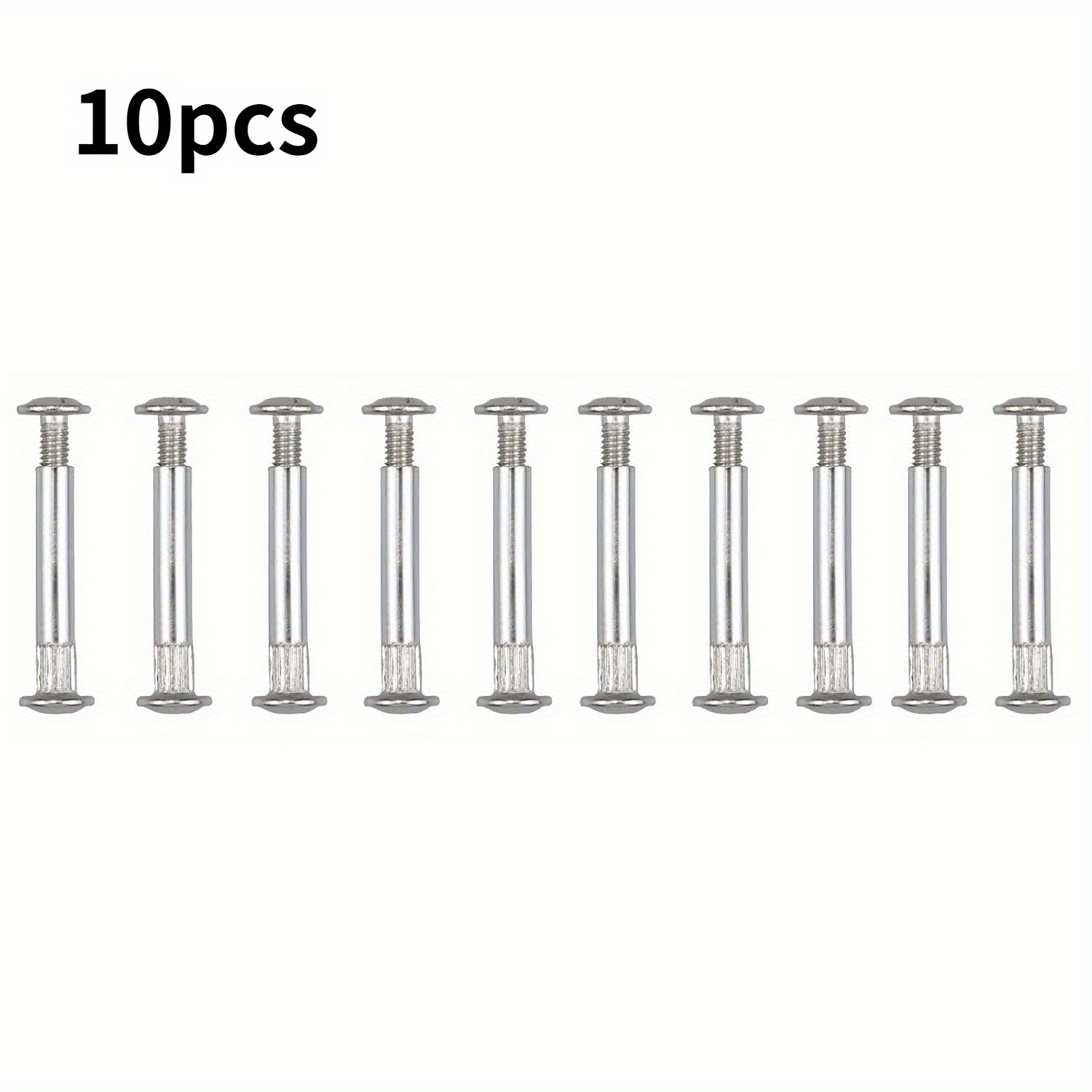 E-shop 10er-Pack Verbindungsschrauben, M4 Schrankverbinder, Möbelschrauben, Hülsenschrauben, Möbelverbinder, Schraubverbinder für Möbel, Bretter,