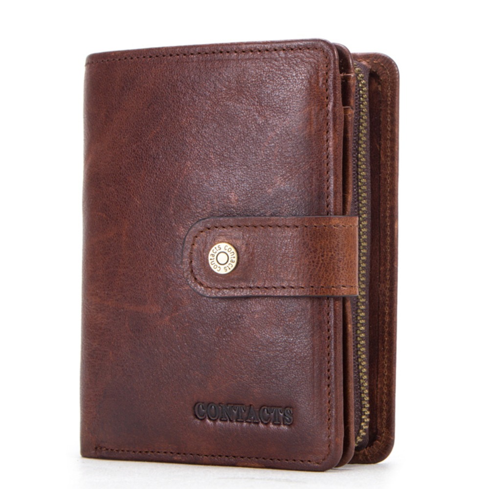 Image of Rfid Multi-functional Men's Wallet Spacious Card Holder With Multiple Card Compartments Ideal For Daily Use For Christmas Or Valentine's Day For