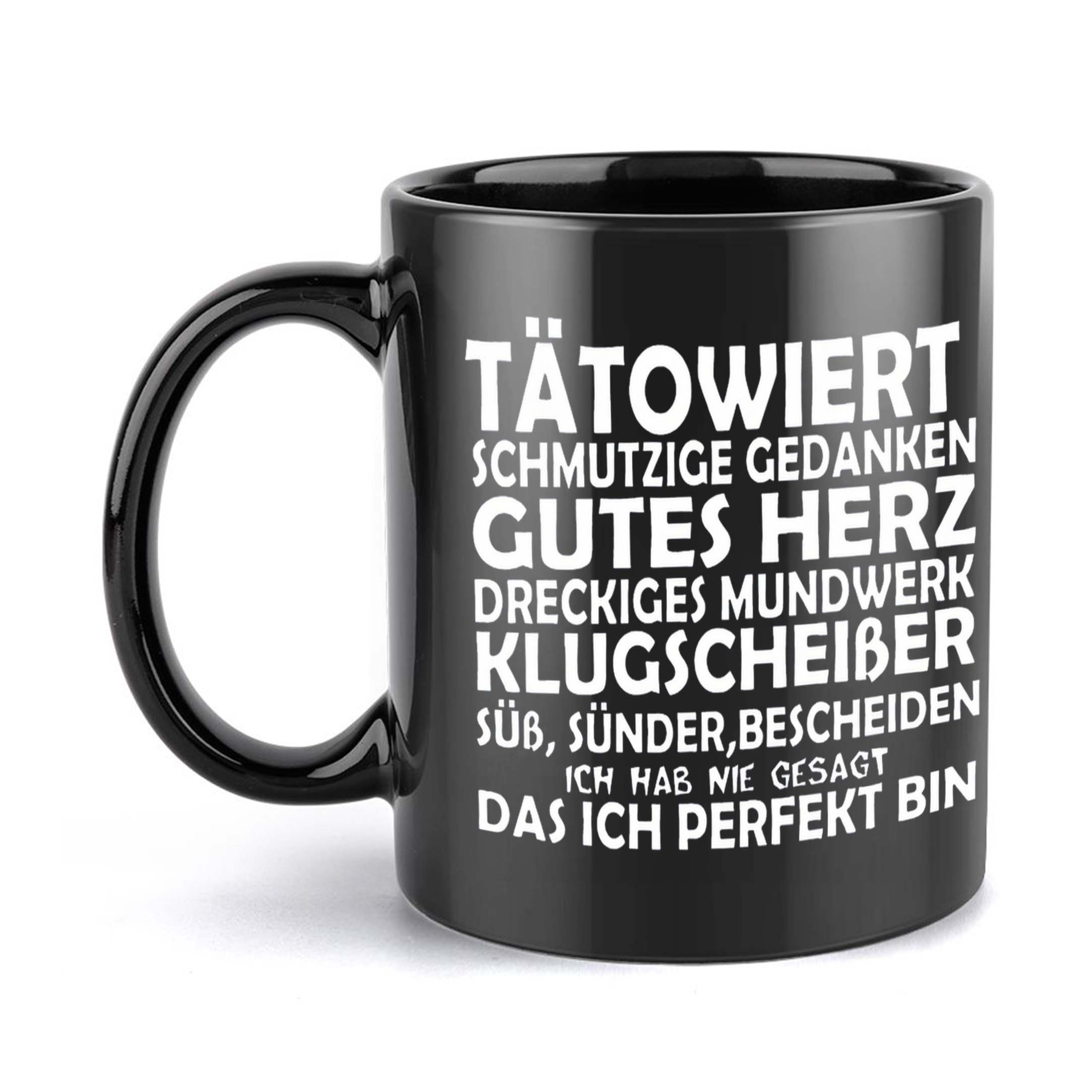 1pc, German, Text 11oz Ceramic Coffee Mug, Perfect For , Ideal Gift For
