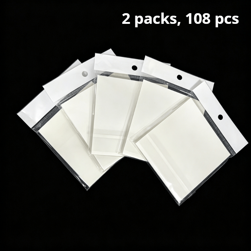 TEMU 108pcs (2 Packs) Transparent Sticky Notes, 2.99 X 2.99 Inch Square Self-adhesive Notebooks, Suitable For Diaries And Book Annotations, Ideal For
