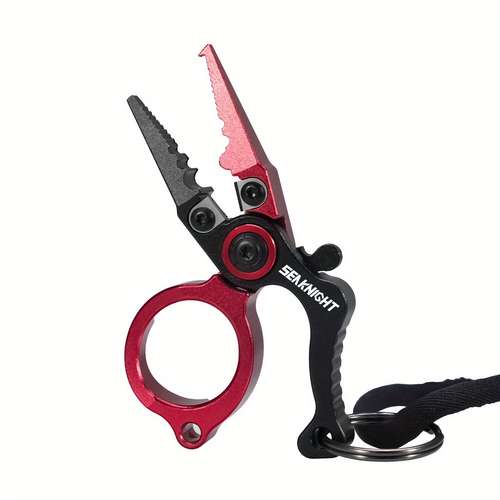 Aluminum Fishing Pliers Braid Cutters Split Ring Pliers Hook Remover...