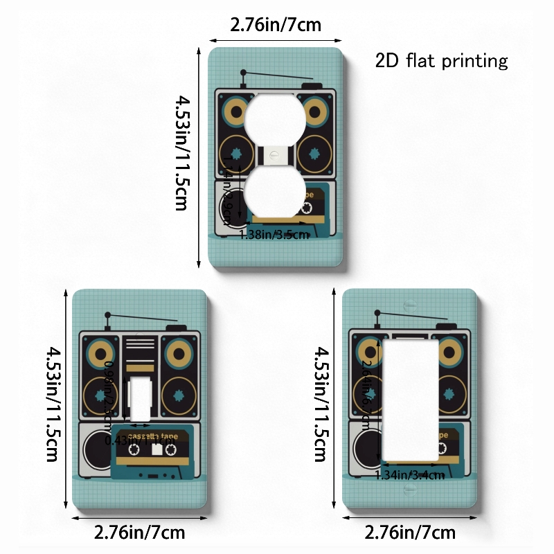 Modern Dual-Purpose Rotary Switch Panel, Vintage Audio Design