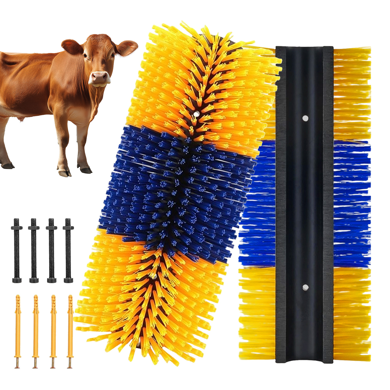 Image of Pack Of Scratching Brush, Mane Brush, Scratching Brush For Animal Animals, Massage Brush, Cattle Scratching Brush For Larger Farm Animals Cattle Horses