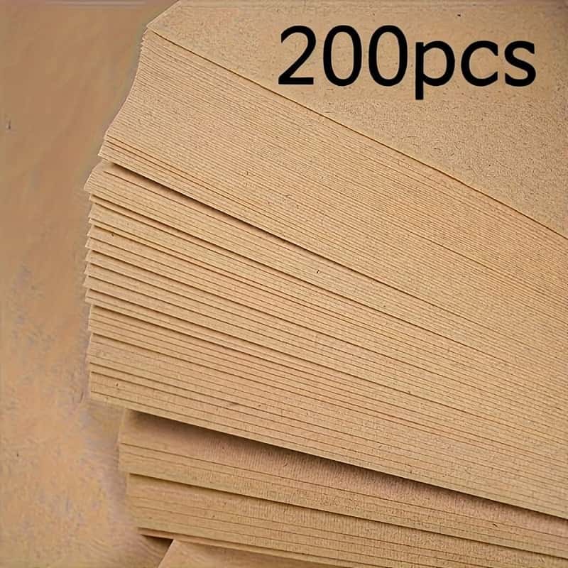 E-shop 200 Blatt Vintage Handgemachtes Hanfpapier, für Verschiedene DIY-Projekte. Mit Rohkanten-Design, Ideal für Kalligraphie, mit einem Aussehen, das