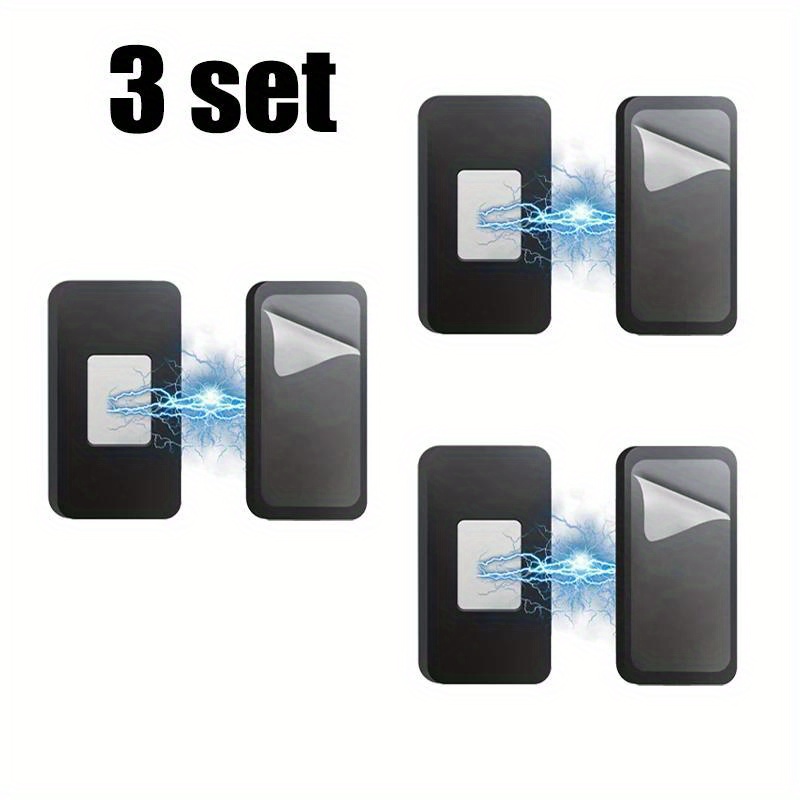 

3 Sets Magnetic Cabinet Catches Door Stop Self Adhesive Invisible Hidden Magnets Closet Furniture Cupboard Drawer Closer Kitchen