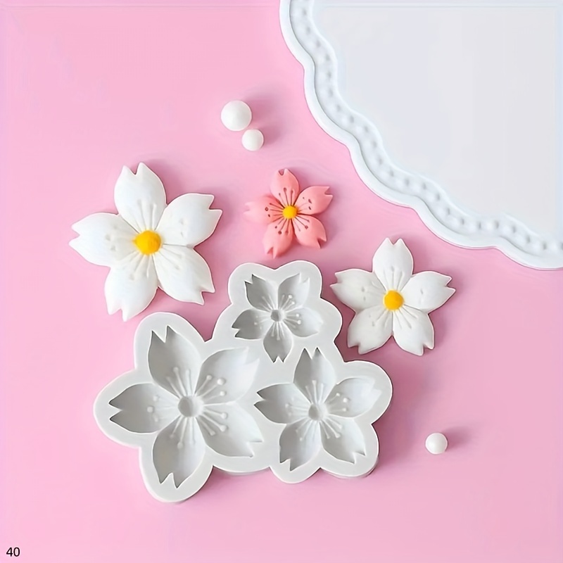 TEMU Stampo in silicone di Ciliegio da 1 pezzo, per Argilla Polimerica, Artigianato Fai-da-te, Creazione di , Candele - Resistente da