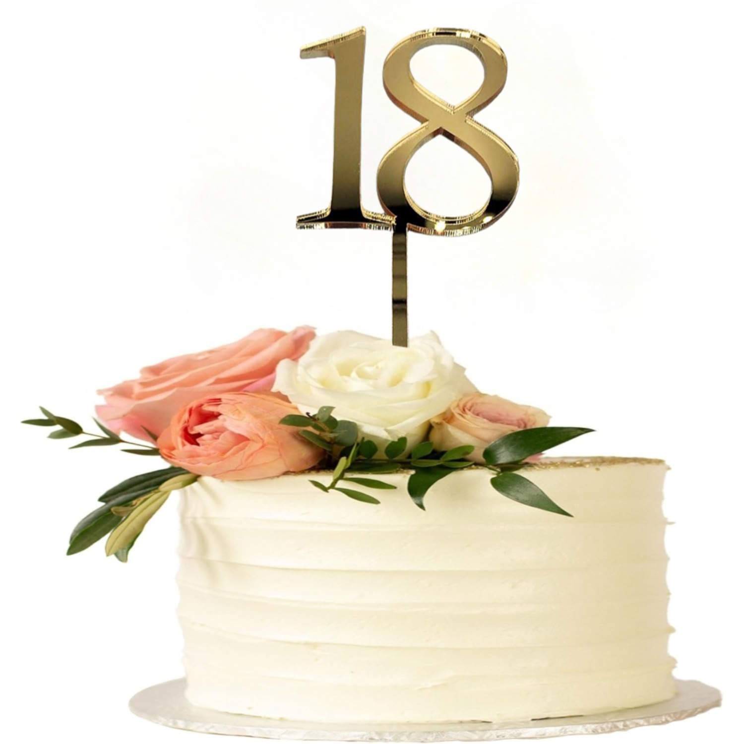 Image of 1pc 5pcs 10pcs " " Acrylic Cake Topper, King Themed Birthday Cake Decor, 18th Birthday Party Supplies For Him, Polish Themed Decoration, Laser Engraved Party Decor For Anniversary
