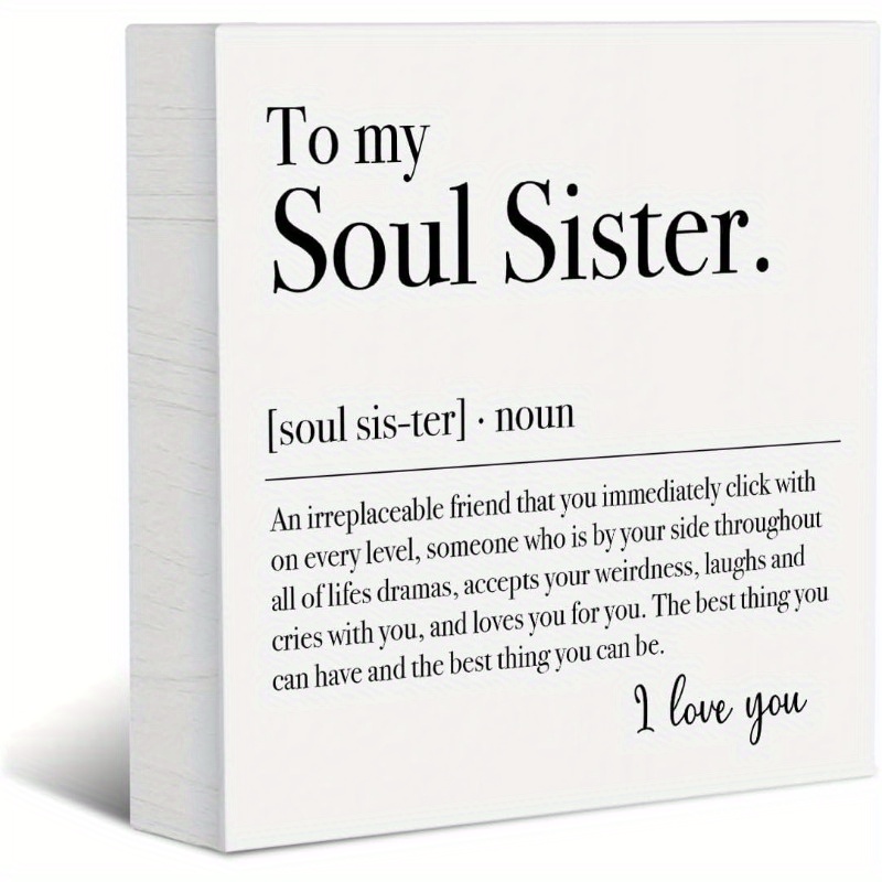 TEMU Definition Decorative Wooden Box | Inspirational Gifts For Women, Rustic Desk Decorations, Office Motivational Plaque, Home Shelf Table Cubicle Tiered Tray Decor, 5x5 Inch