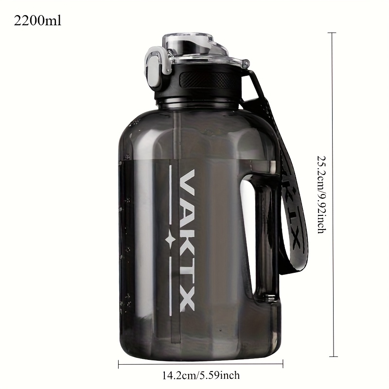 Image of Large Capacity Water Cup | High Temperature Fitness Sports Kettle | Elastic Leak-proof Lid And Soft Straw | Summer Cup For Outdoor Running/gym/yoga
