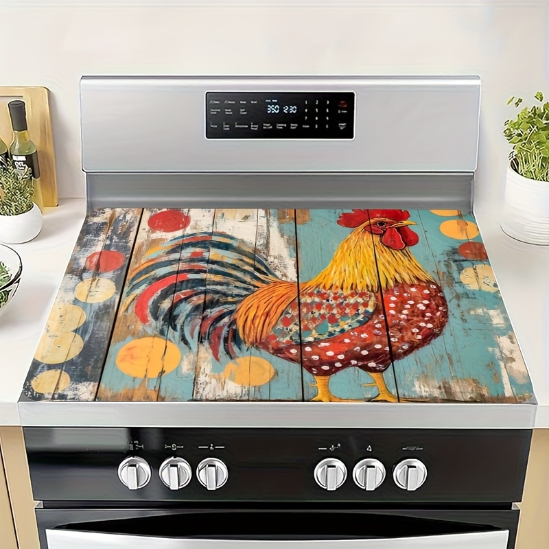 TEMU Stove Cover Mat, Heat-resistant, Scratch-resistant, Non-slip Stove Protector For Electric, Induction, And Glass Ceramic Stoves, Washer And Dryer