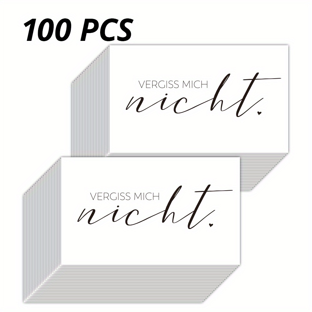 E-shop 50/100 Terminkarten für einen Friseursalon, Erinnerungskarten mit den Maßen 9x5,4 cm / 3,54x2,13 Zoll, geeignet für Nagelstudios, Nageldesign,