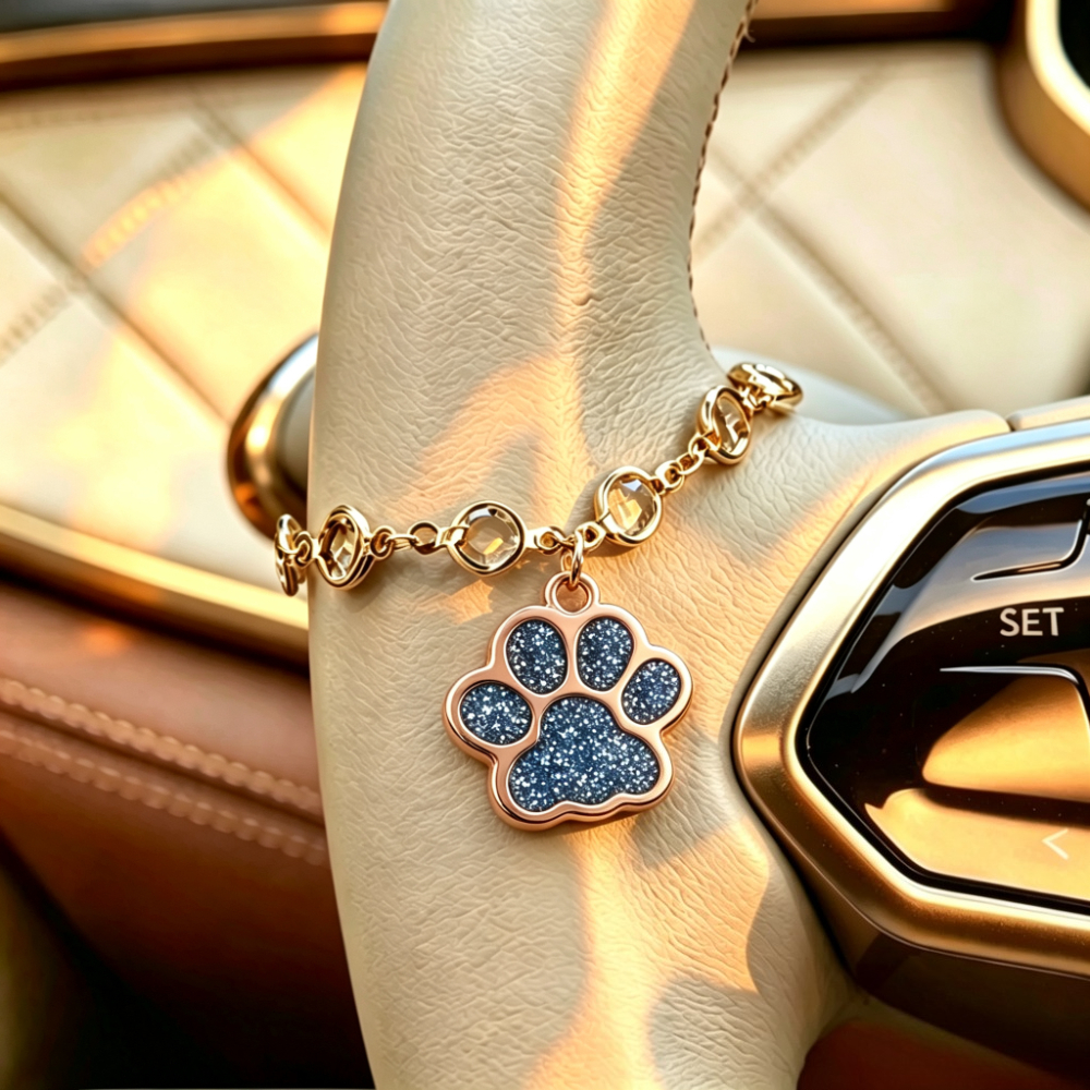 TEMU Pendentif Rétro à de Patte pour Décoration de Volant de Voiture, Décoration Intérieure de Voiture , pour Cadeaux de Fêtes