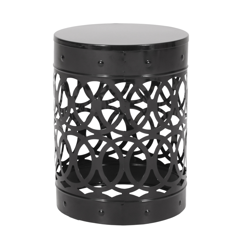 Outdoor Metal End Table - Large